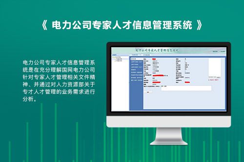 电力公司专家人才信息管理系统
